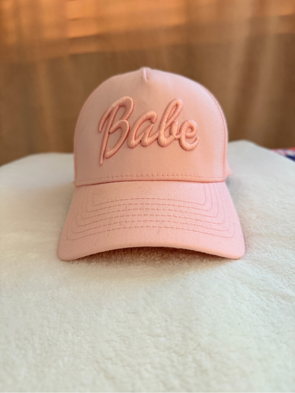Pink “Babe” Embroidered Baseball Cap – Adjustable